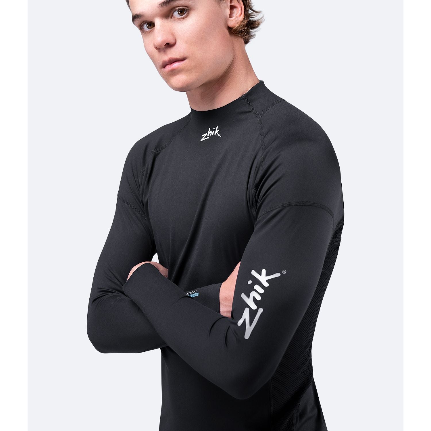 Zhik ECO Lycra Långärmad Tröja Herr, Svart