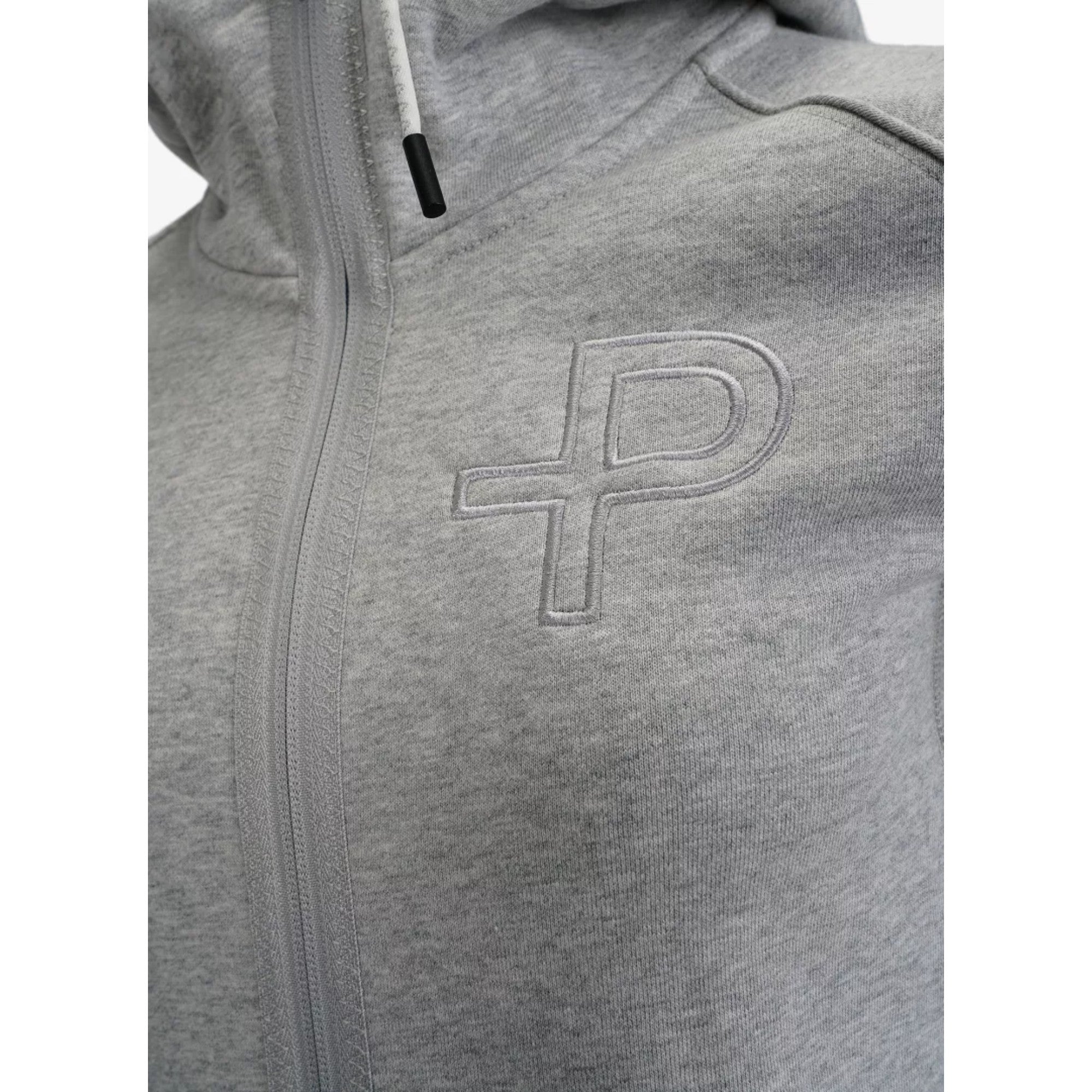 Pelle P P-Hoodie Dam, Ljusgrå Melange